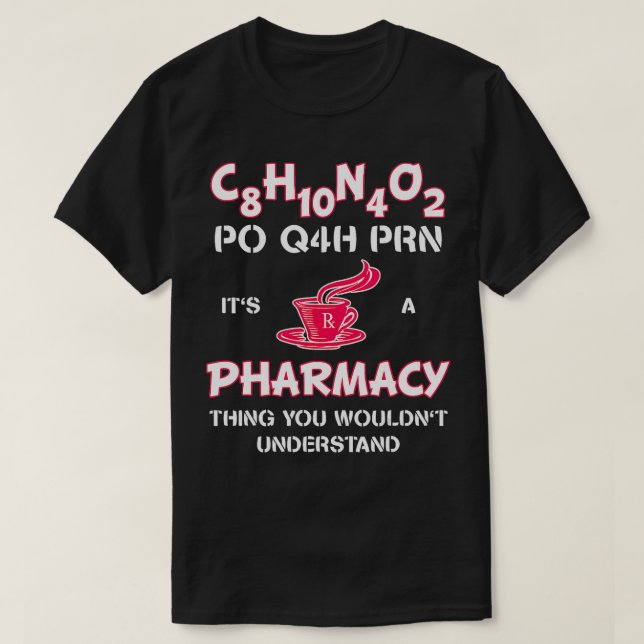 Camiseta Es una Cafetería Tecnológica Farmacy Pharm (Diseño del anverso)