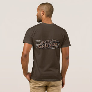 Camiseta Es una carta de estilo GRUNGE Rusty