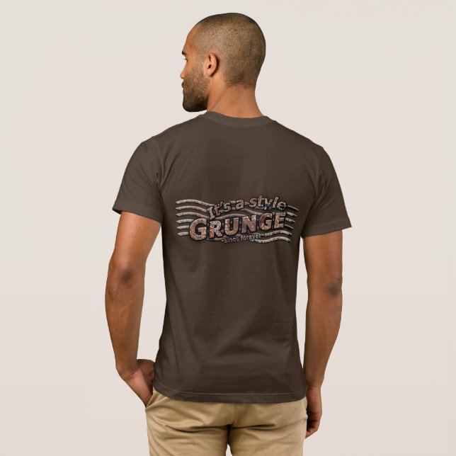 Camiseta Es una carta de estilo GRUNGE Rusty (Reverso completo)