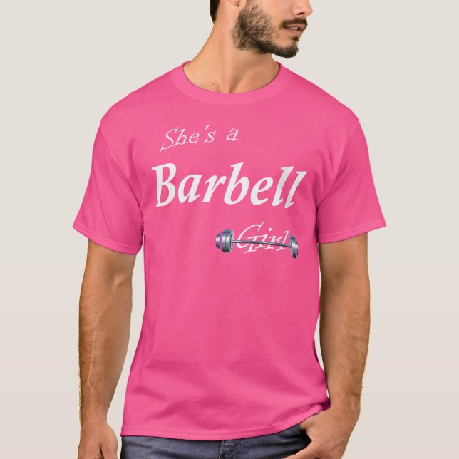 Camiseta Es Una Chica De Barbell (Anverso)
