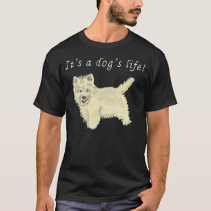 Camiseta Es una cita de arte de diseño de perro Westie lind