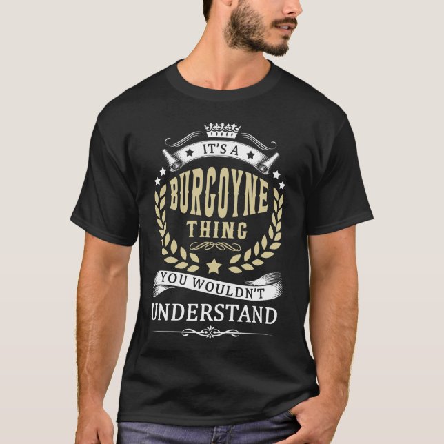Camiseta Es una cosa BURGOYNE que no entenderías (Anverso)