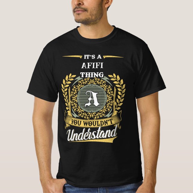 Camiseta Es una Cosa de AFIFI que No Entenderías (Anverso)
