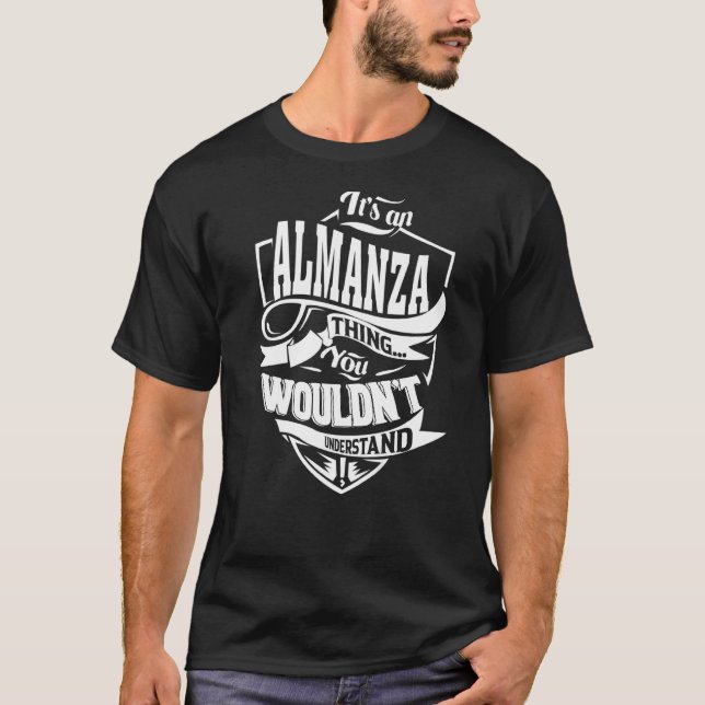 Camiseta Es una cosa de ALMANZA (Anverso)