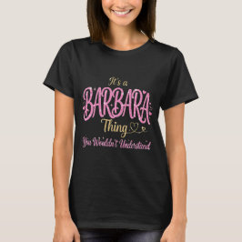 Camiseta Es Una Cosa de Barbara Rosa Dorado Regalo para Muj