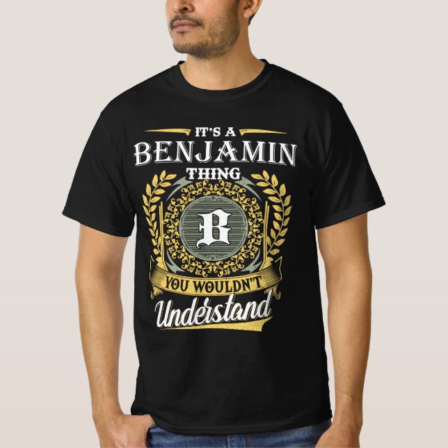 Camiseta Es una Cosa de Benjamin que No Entenderías (Anverso)