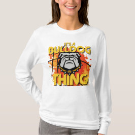Camiseta Es una cosa de Bulldog Tee de manga larga