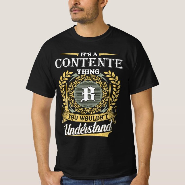 Camiseta Es una Cosa de Contente que No Entenderías (Anverso)