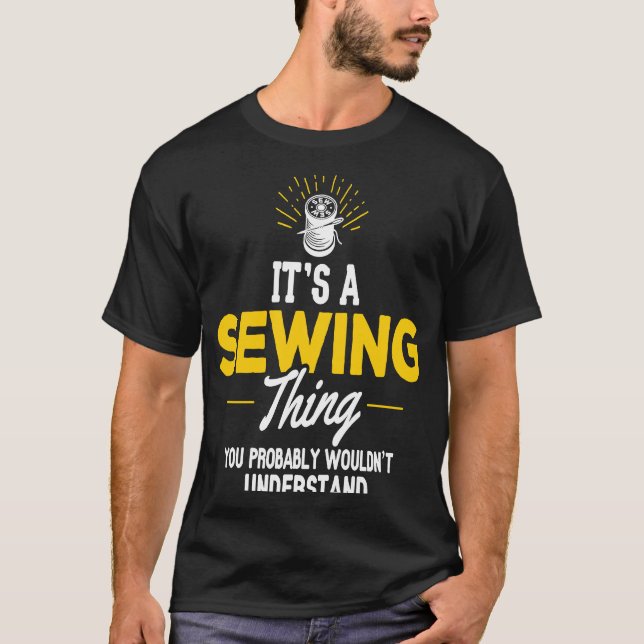 Camiseta Es una cosa de coser. (Anverso)