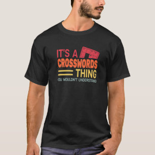 Camiseta es una cosa de crucigramas Palabras rompecabezas r