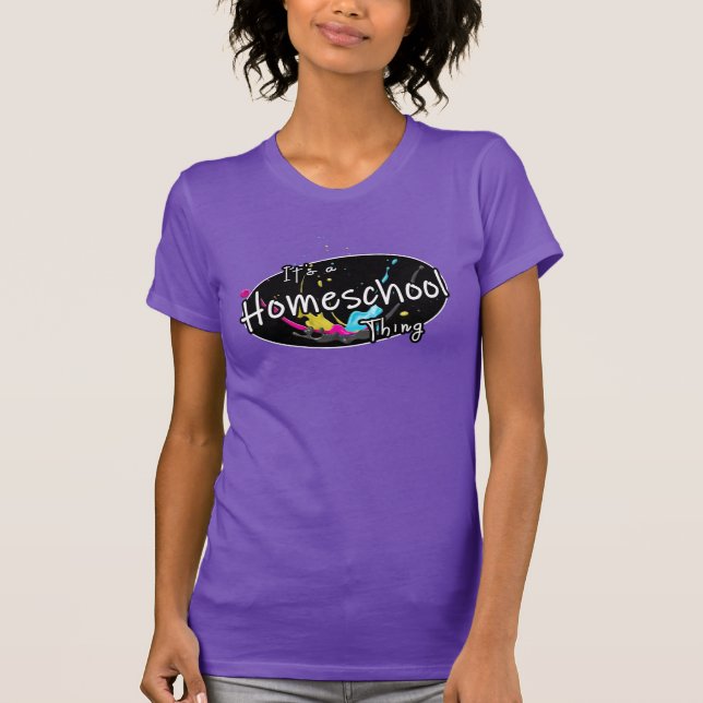 Camiseta Es una Cosa de Educación en Casa (Anverso)