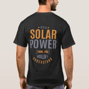 Camiseta Es una cosa de energía solar. Ideas de regalo