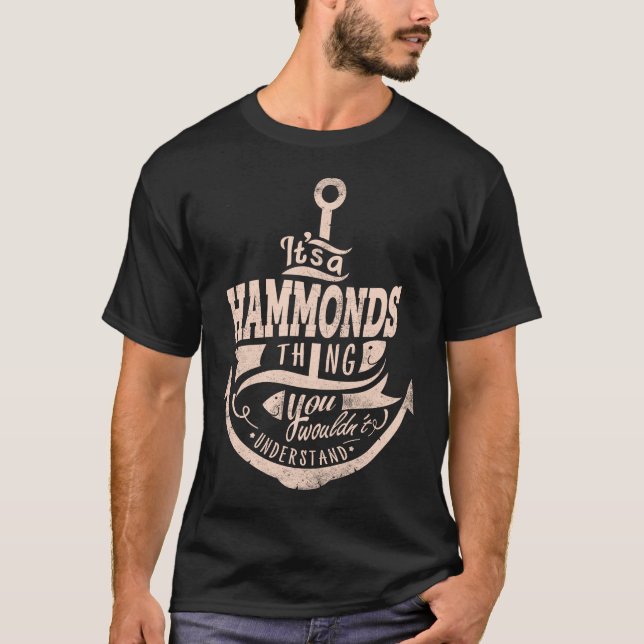 Camiseta Es una cosa de HAMMONDS, no lo entenderías (Anverso)