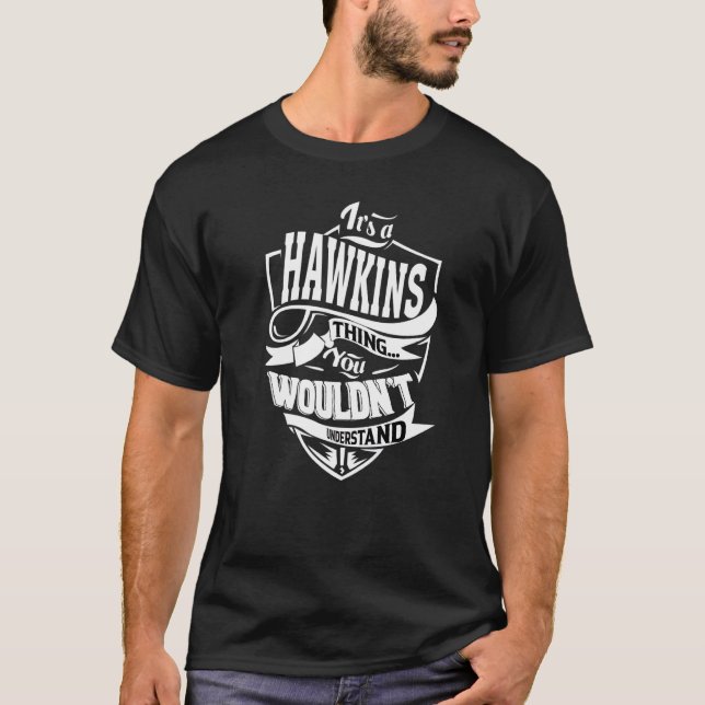 Camiseta Es una cosa de Hawkins (Anverso)