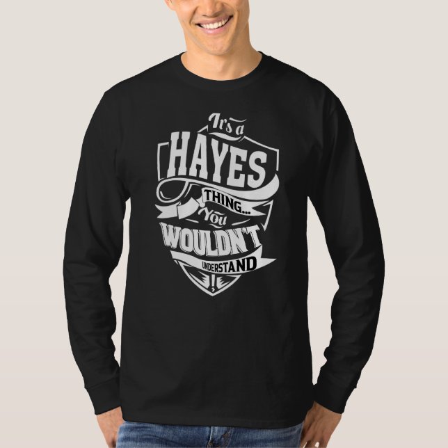 Camiseta Es una cosa de Hayes (Anverso)