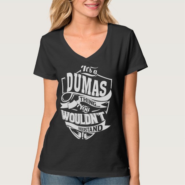 Camiseta Es una cosa de los DUMAS (Anverso)