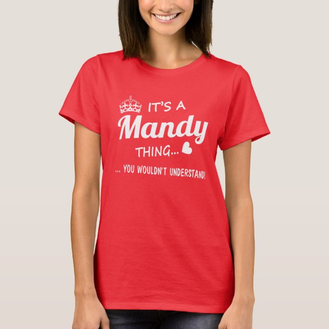 Camiseta Es una cosa de Mandy (Anverso)