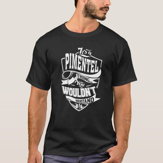 Camiseta Es Una Cosa de Pimentel (Anverso)