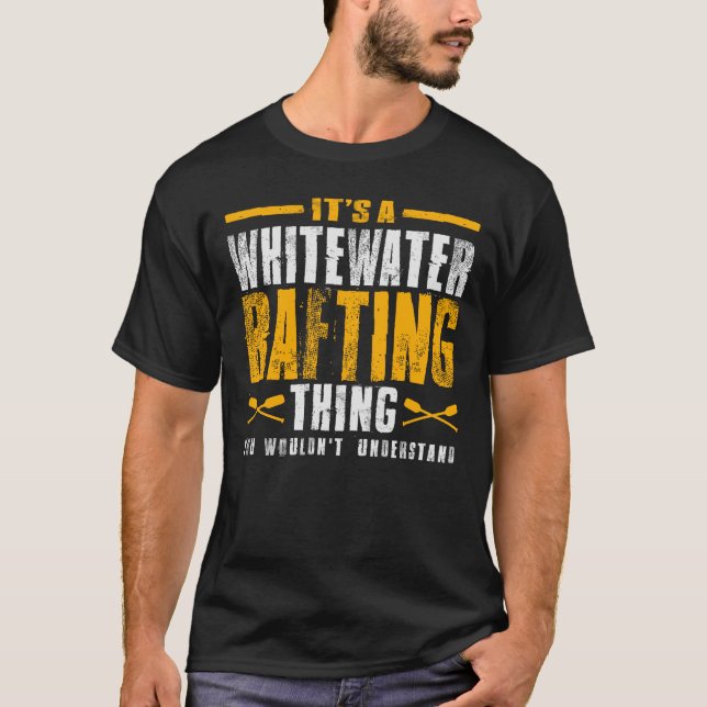 Camiseta Es una cosa de Rafting Whitewater - aventura (Anverso)
