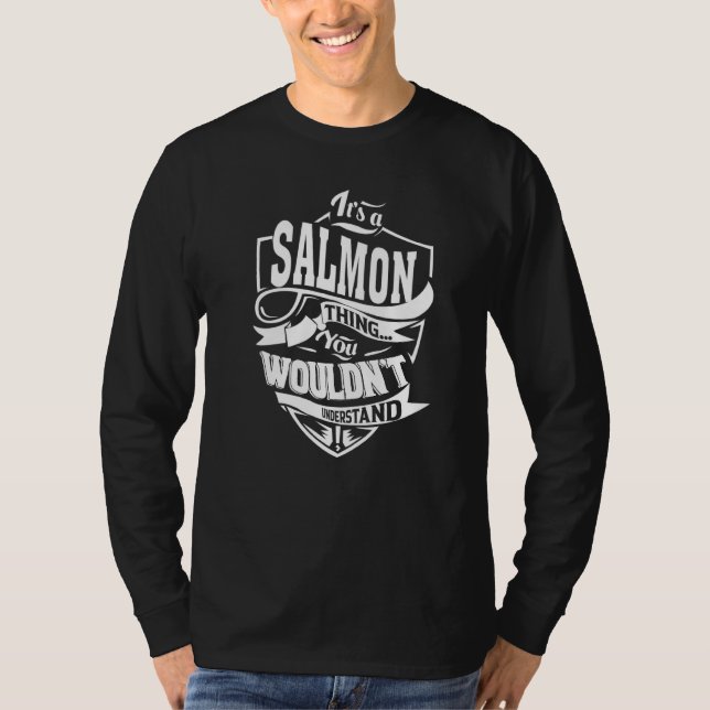 Camiseta Es una cosa de SALMÓN (Anverso)