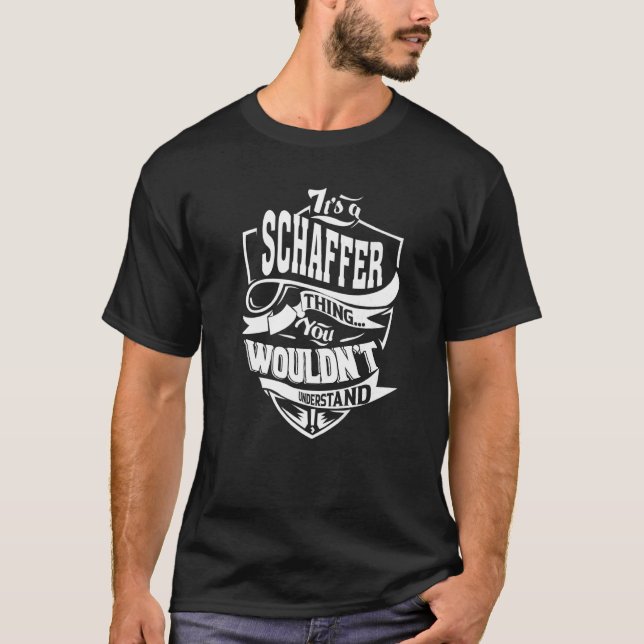Camiseta Es una cosa de Schaffer (Anverso)