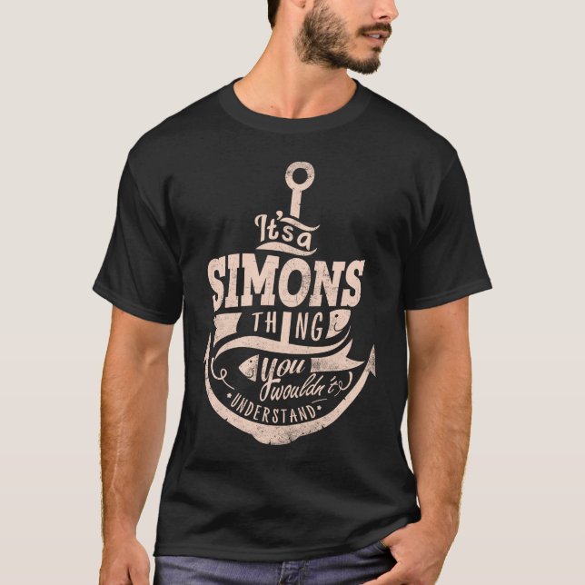 Camiseta Es una cosa de SIMONS, no lo entenderías (Anverso)