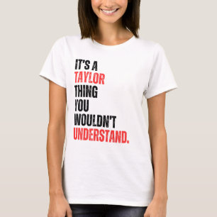 Camiseta es una cosa de Taylor que no entenderías