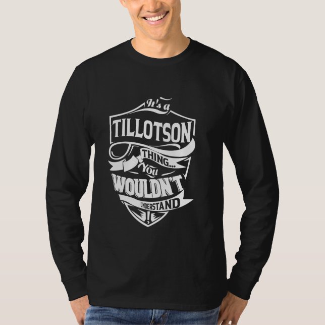 Camiseta Es una cosa de TILLOTSON (Anverso)