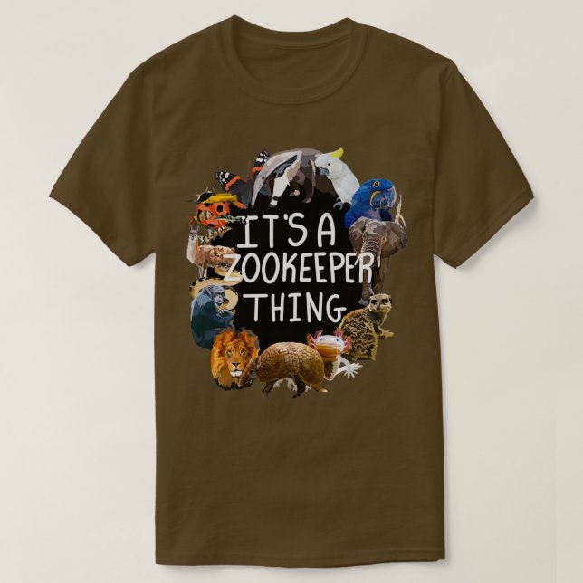 Camiseta Es una cosa de Zookeeper (Diseño del anverso)