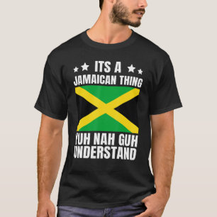 Camiseta Es una cosa jamaiquina, raíces jamaiquinas de la b