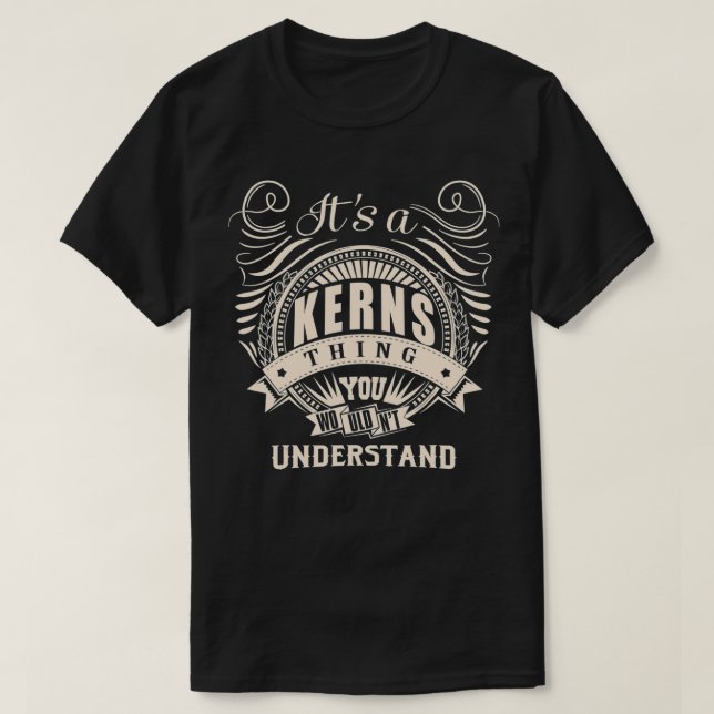 Camiseta Es una cosa KERNS que no entenderías. (Diseño del anverso)