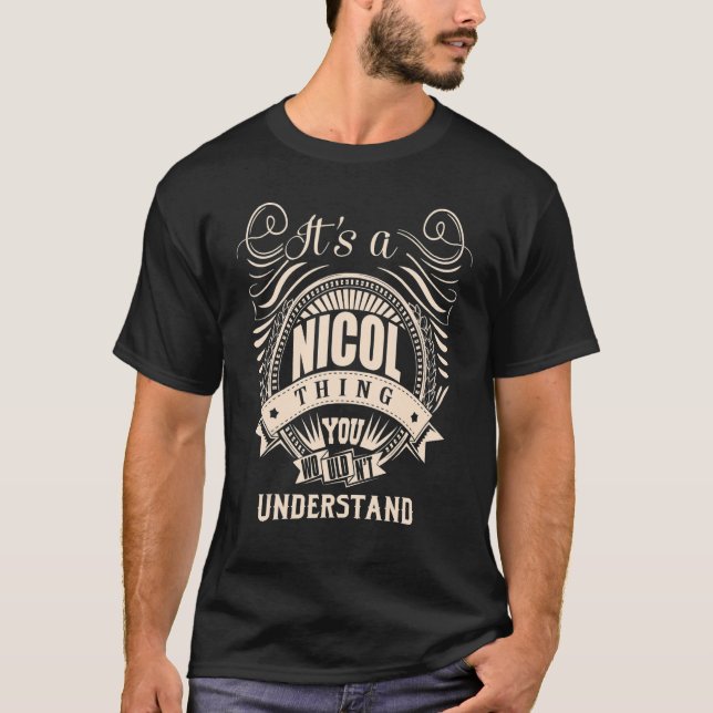 Camiseta Es una cosa NICOL (Anverso)