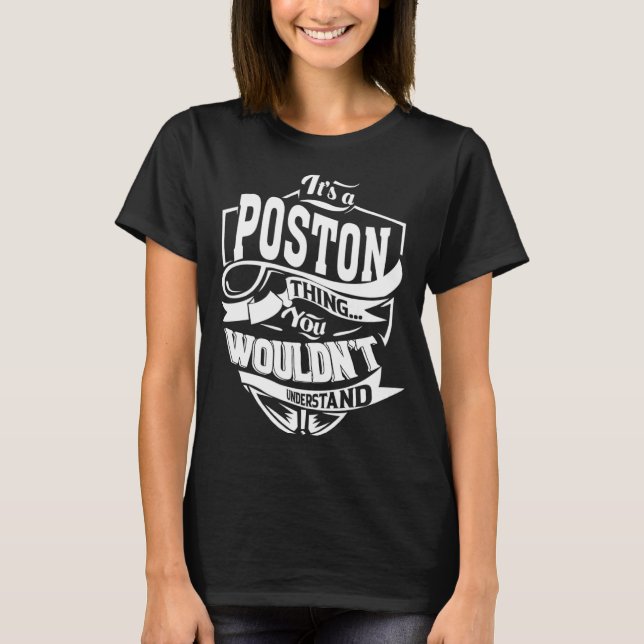 Camiseta Es una cosa POSTON (Anverso)