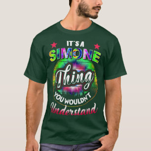 Camiseta Es una cosa simpática, tintes hippie, Simone de lo