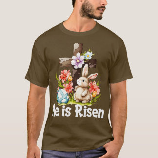 Camiseta Es una cruz cristiana conejita cada vez más lindo