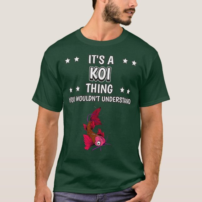 Camiseta Es una curiosa cita de Koi Thing Fish Kois Premium (Anverso)
