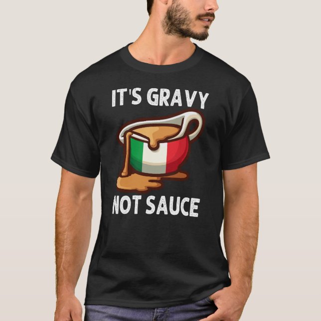 Camiseta Es una deliciosa comida italiana que no es salsa p (Anverso)