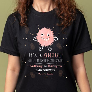Camiseta ¡Es una gol! Baby Shower de Little Monster Hallowe