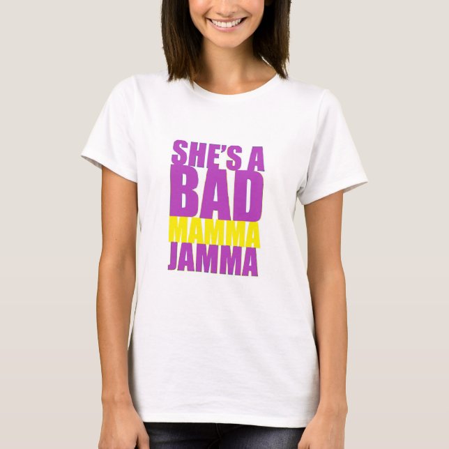 Camiseta Es una mala mamma jamma retro (Anverso)