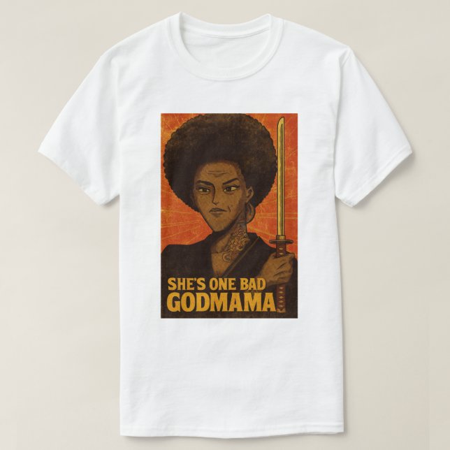 CAMISETA ES UNA MALA POSTER DE PELÍCULA DE GODMAMA (Diseño del anverso)