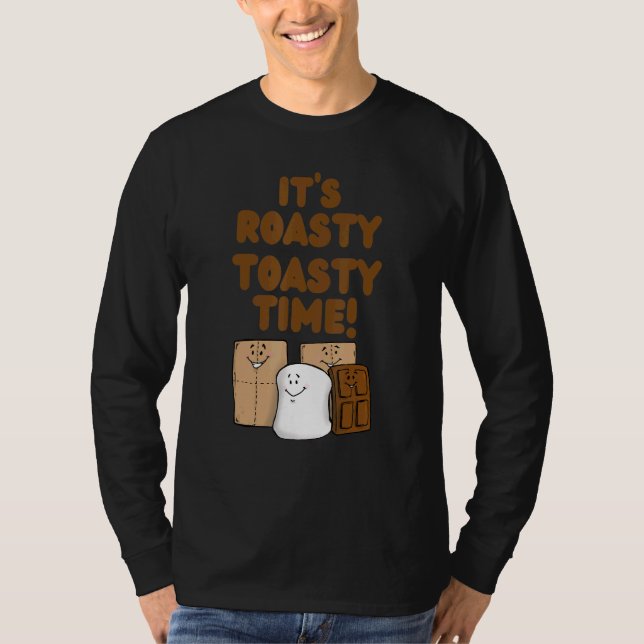 Camiseta Es una tostada asquerosa hora lindo olores camping (Anverso)