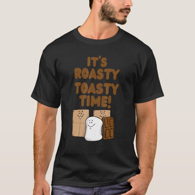 Camiseta Es una tostada asquerosa hora lindo olores camping (Anverso)