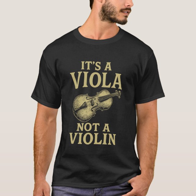 Camiseta Es una viola no un violín (Anverso)