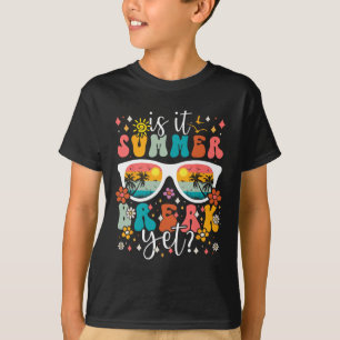 Camiseta Es vacaciones de verano pero retro Groovy feliz úl