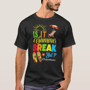 Camiseta ¿Es vacaciones de verano un profesor de tercer cur