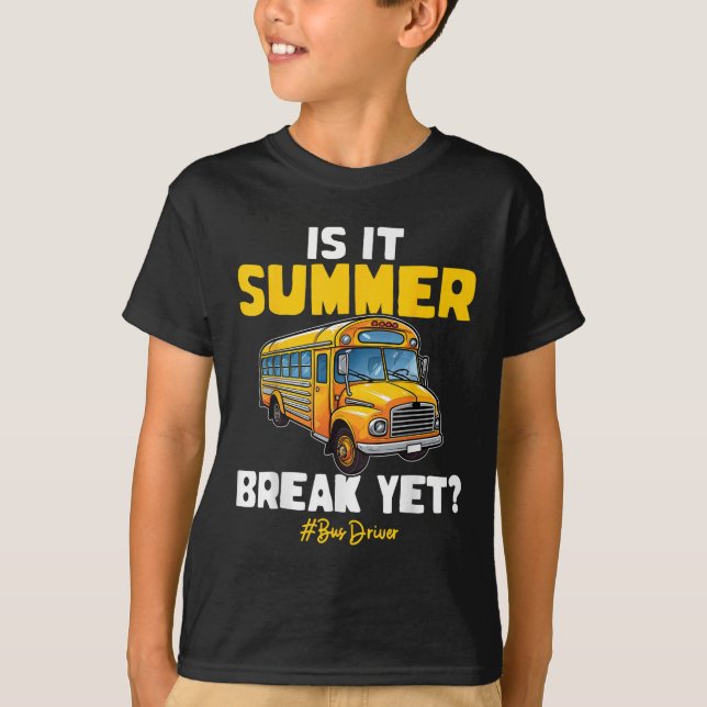 Camiseta Es vacaciones de verano y el conductor de autobús  (Anverso)