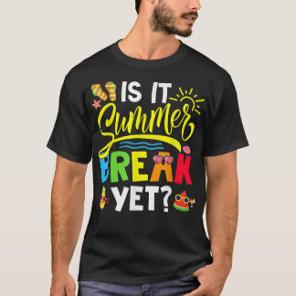 Camiseta Es Verano Romper Y Feliz El Último Día De La Escue