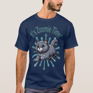 Camiseta Es Zoomie Time British Shorthtransmitió Cat