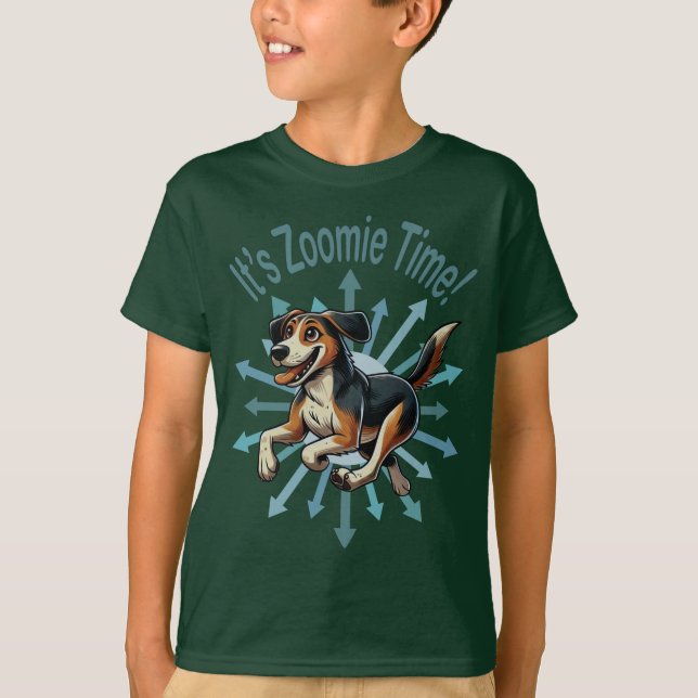 Camiseta Es Zoomie Time Medium Mutt (Anverso)