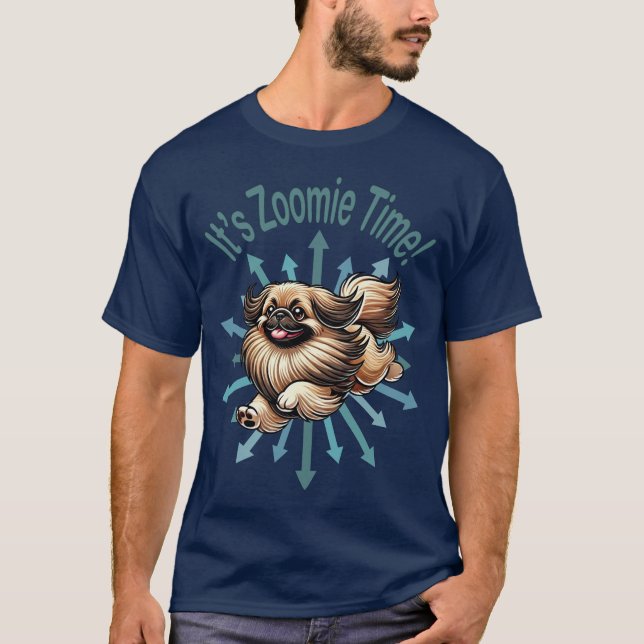 Camiseta Es Zoomie Time Pekingese (Anverso)